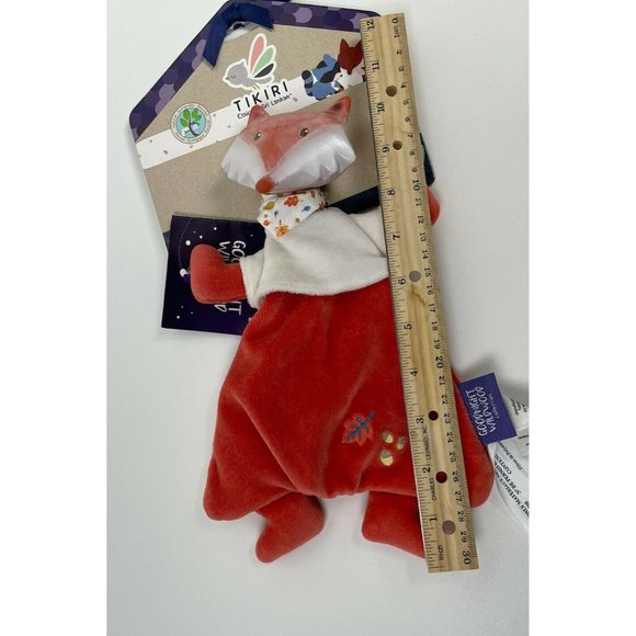 New Tikiri Fox baby lovey Blanket Toy Goodnight Wildwood Comforter Teething - Picture 2 of 9